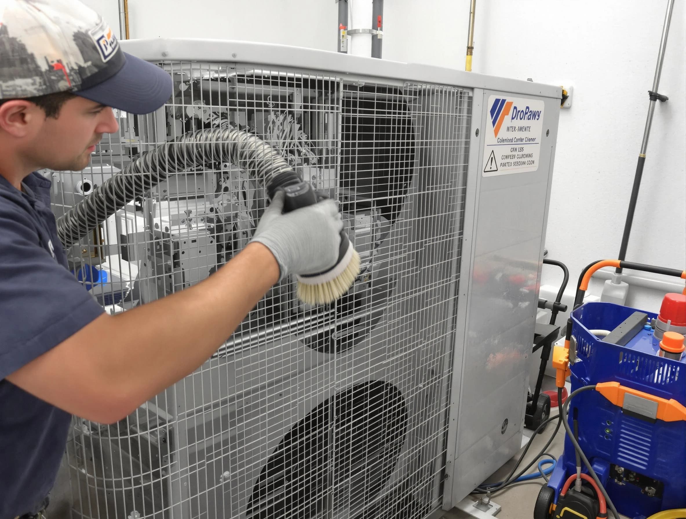 Dormont Air Duct Cleaning specialist performing precision AC coil cleaning for improved system performance in Dormont