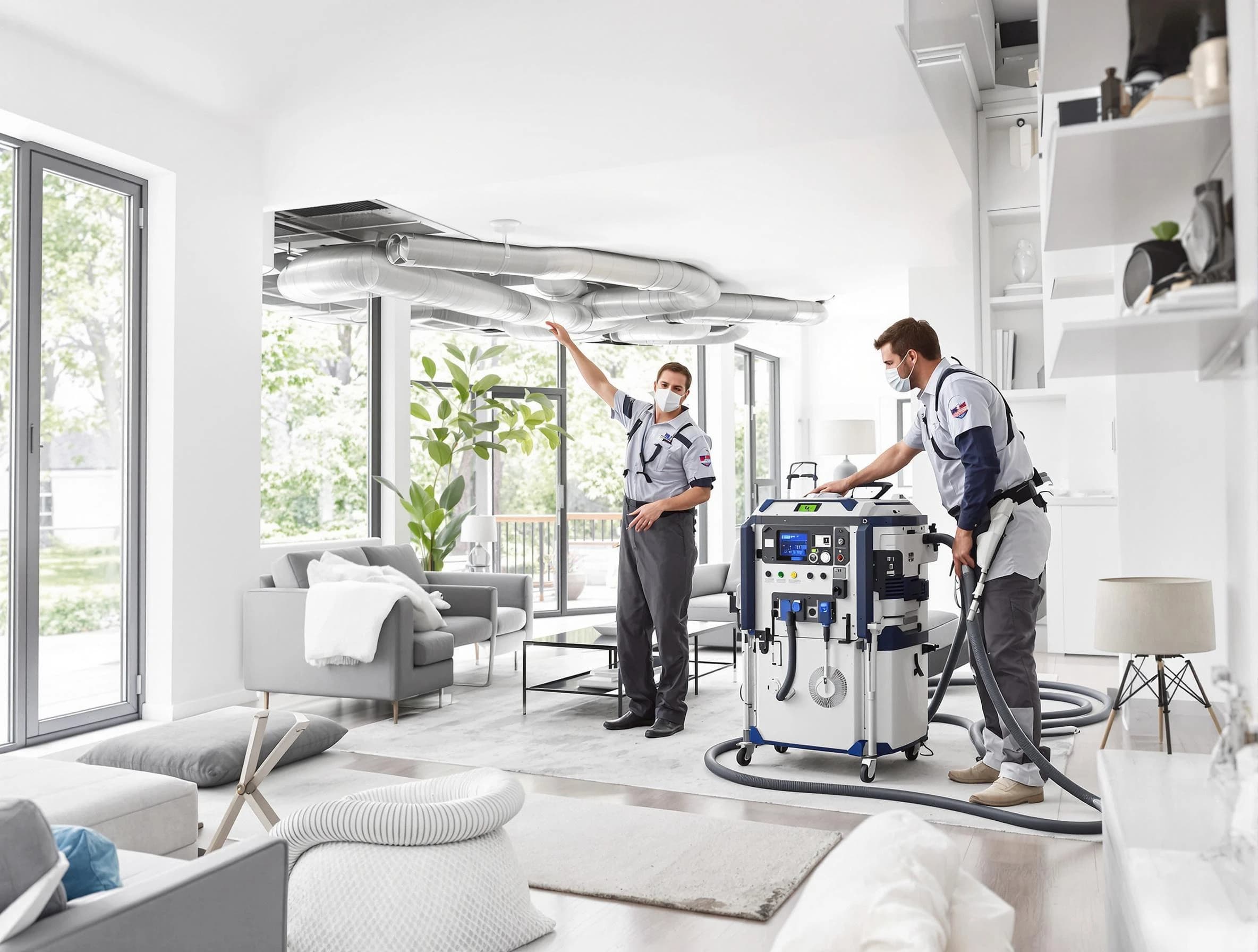 Dormont Air Duct Cleaning professional conducting pure air duct cleaning with state-of-the-art equipment in Dormont