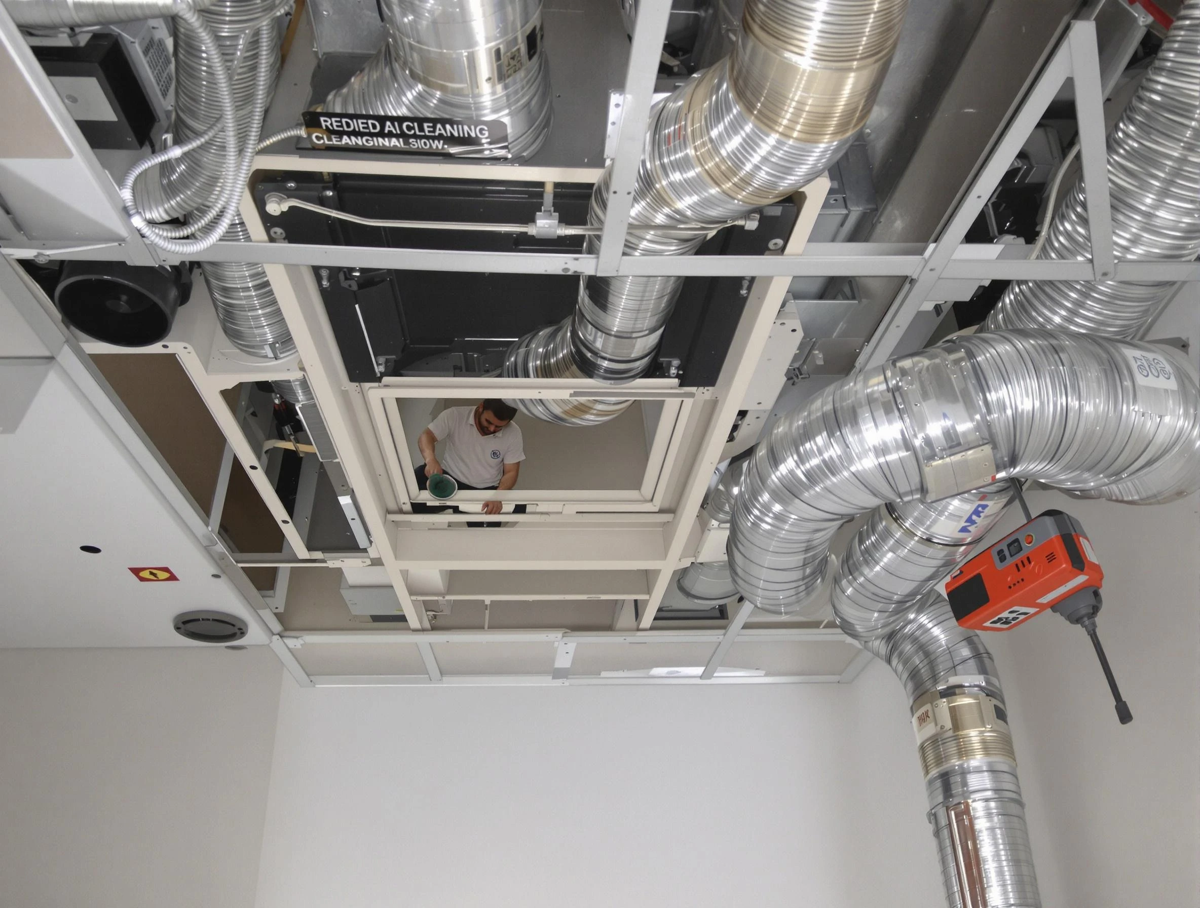 Dormont Air Duct Cleaning technician performing detailed central duct system cleaning in Dormont