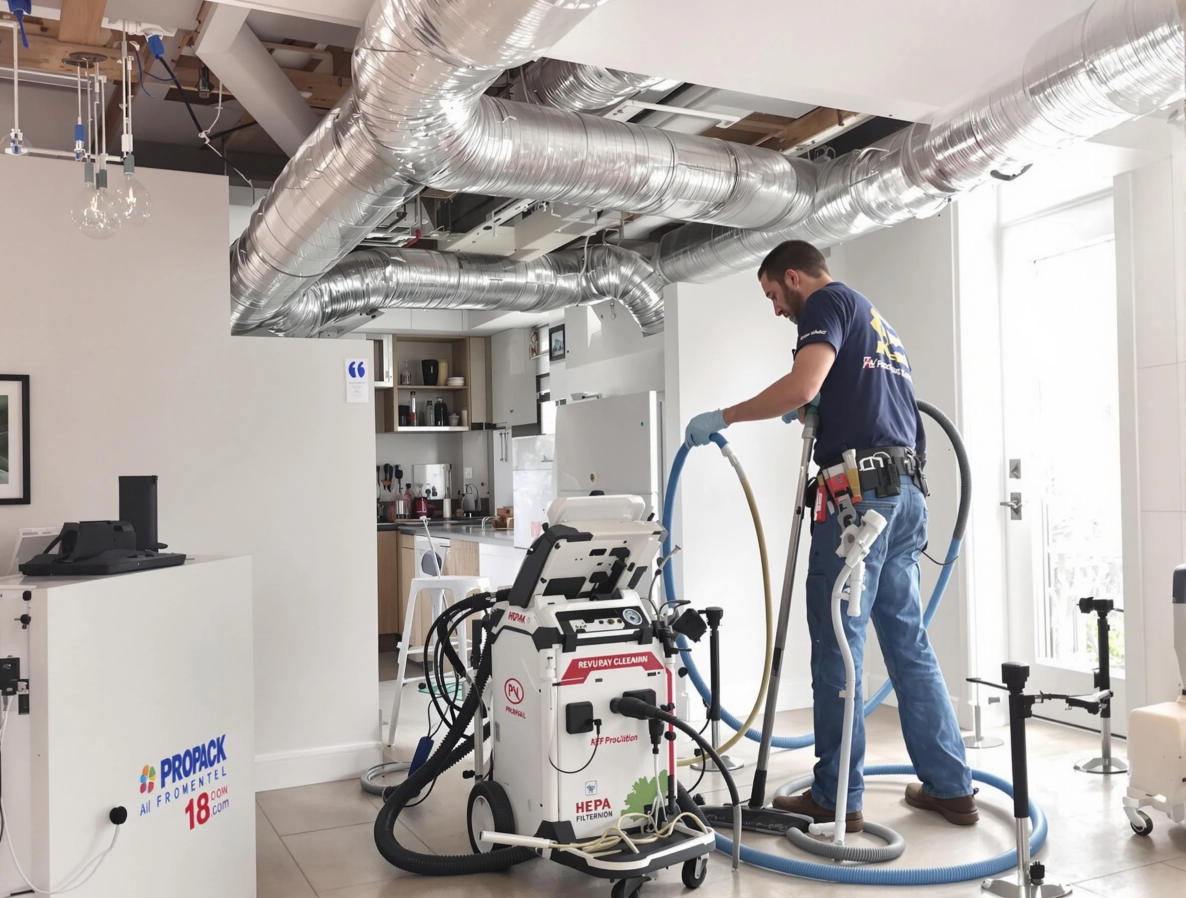 Dormont Air Duct Cleaning technician performing advanced pure duct cleaning with specialized equipment in Dormont