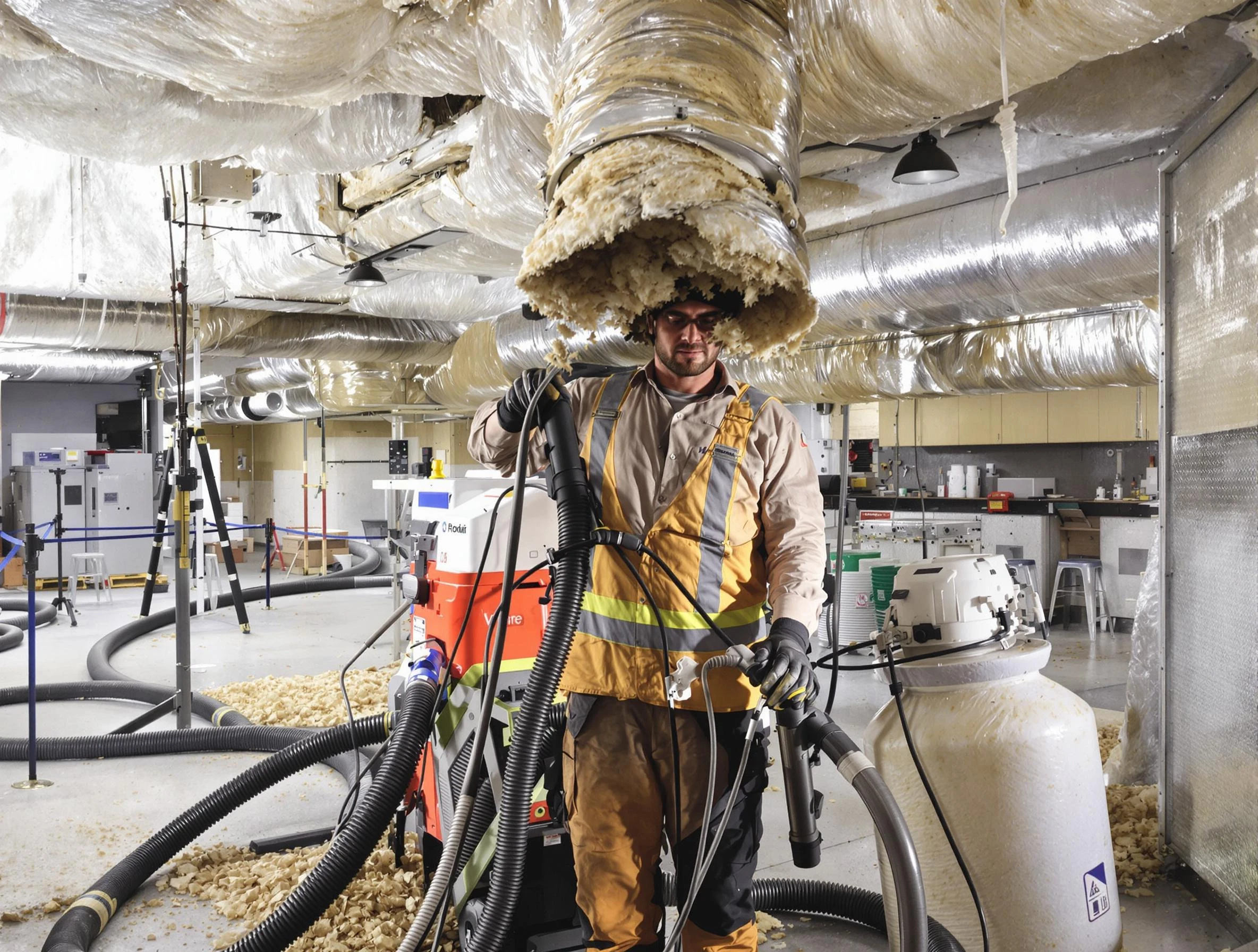 Professional vacuum insulation removal by Dormont Air Duct Cleaning expert in Dormont